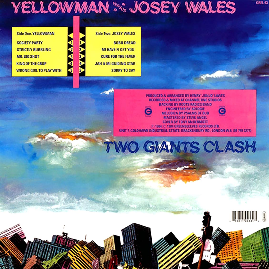 Yellowman, Josey Wales - Two Giants Clash: Yellowman Vs. Josey Wales [New Vinyl Record LP]