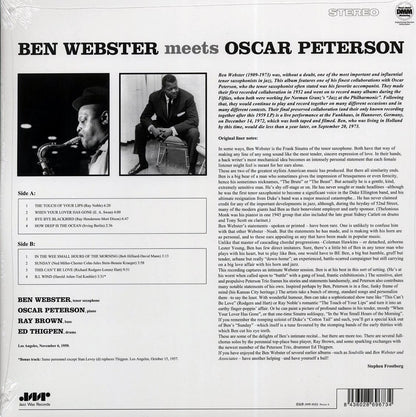 Ben Webster, Oscar Peterson - Ben Webster Meets Oscar Peterson (ltd. ed.) (180g) (remastered) [New Vinyl Record LP]