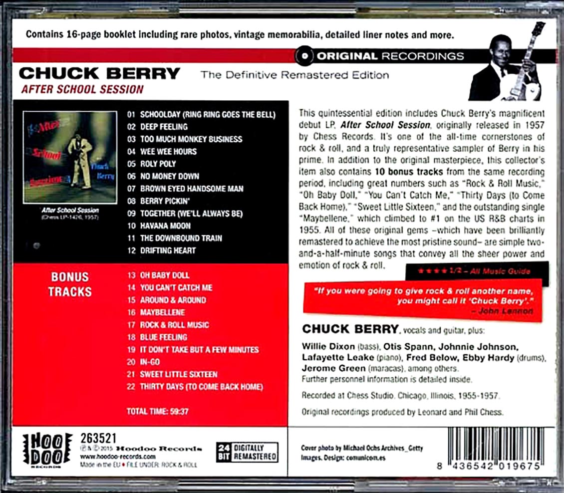 Chuck Berry - After School Session (22 tracks) (remastered) [New CD]