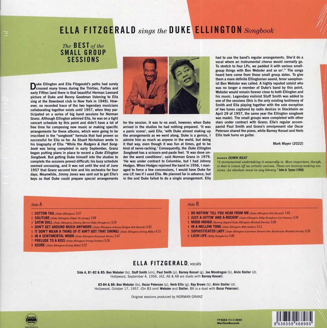 Ella Fitzgerald - Ella Fitzgerald Sings The Duke Ellington Songbook (DMM) (ltd. ed.) (180g) (remastered) [New Vinyl Record LP]