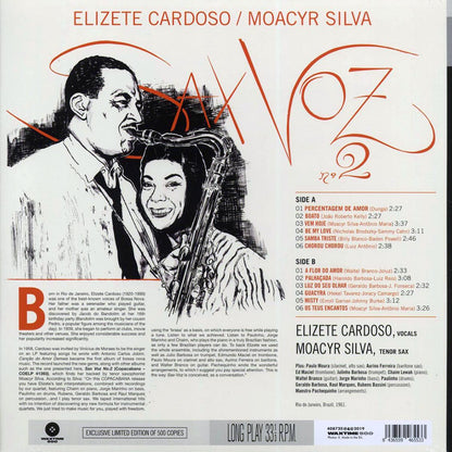 Elizeth Cardoso, Moacyr Silva - Sax Voz No. 2 (ltd. 500 copies made) (180g) [New Vinyl Record LP]