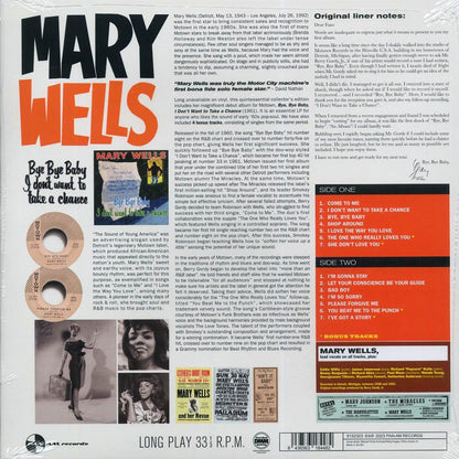 Mary Wells - Bye Bye Baby, I Don't Want To Take A Chance (+4 bonus tracks) (ltd. ed.) (180g) [New Vinyl Record LP]