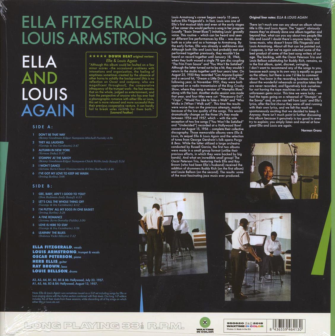 Ella Fitzgerald, Louis Armstrong - Ella And Louis Again (180g) (green vinyl) [New Vinyl Record LP]