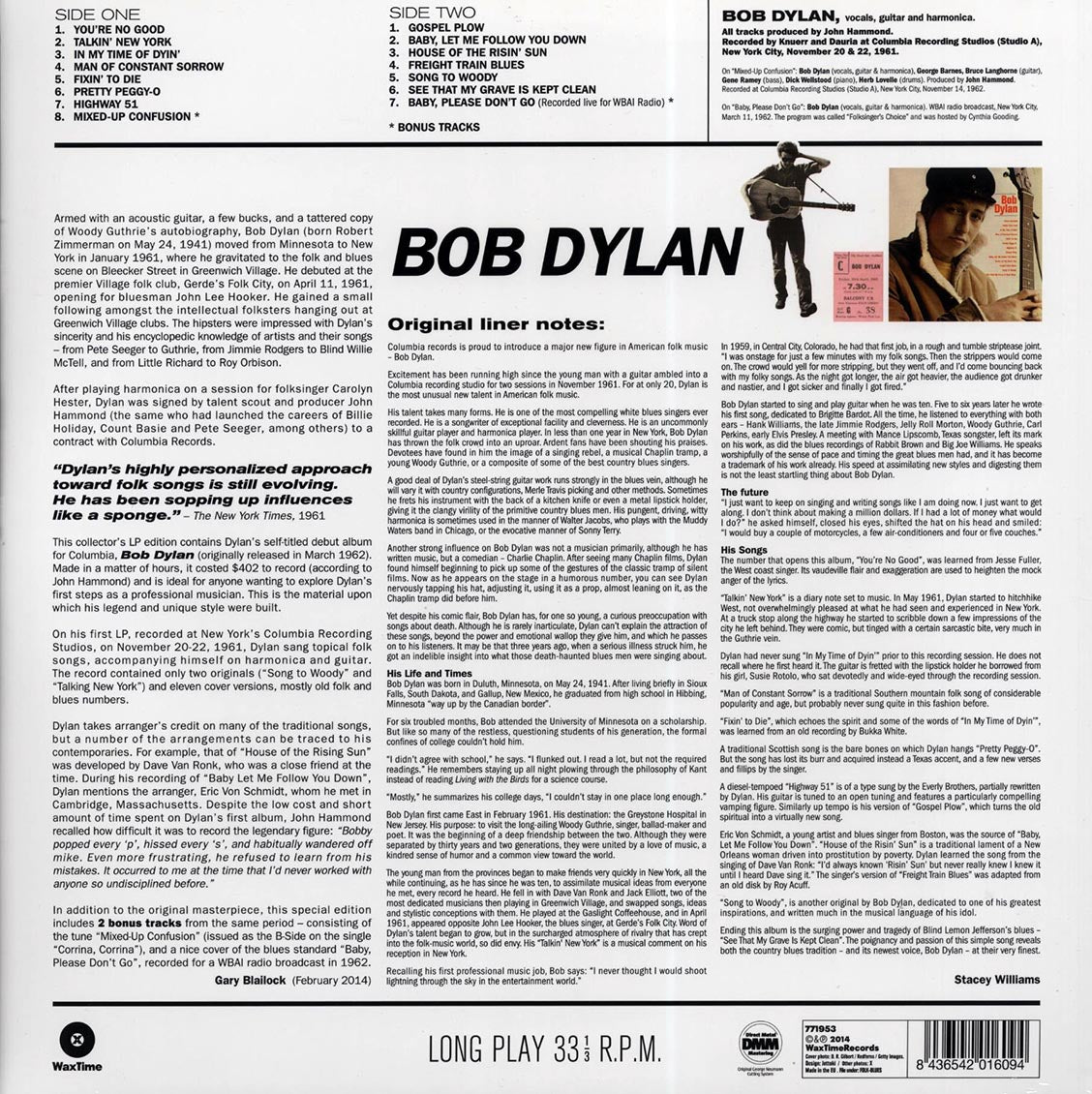 Bob Dylan - Bob Dylan (ltd. ed.) (180g) [New Vinyl Record LP]