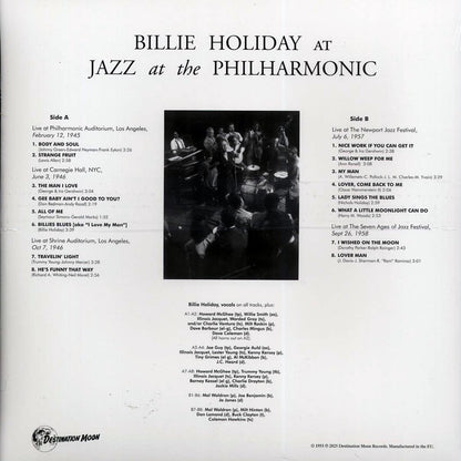 Billie Holiday - At Jazz At The Philharmonic (ltd. 500 copies made) (clear vinyl) [New Vinyl Record LP]