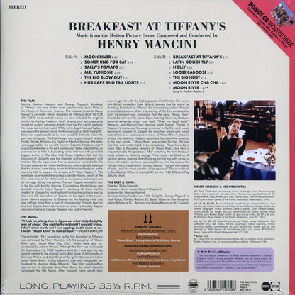 Henry Mancini - Breakfast At Tiffany's: Music From The Motion Picture Score (180g) (blue vinyl) [New Vinyl Record LP]