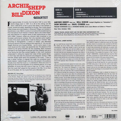 Archie Shepp-Bill Dixon Quartet - Archie Shepp-Bill Dixon Quartet (+2 bonus tracks) (mono) (ltd. ed.) (180g) [New Vinyl Record LP]