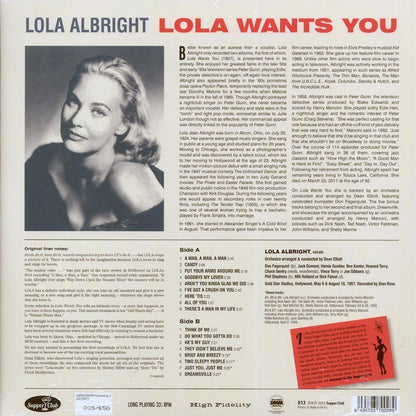 Lola Albright - Lola Wants You (+5 bonus tracks) (ltd. ed.) (180g) [New Vinyl Record LP]
