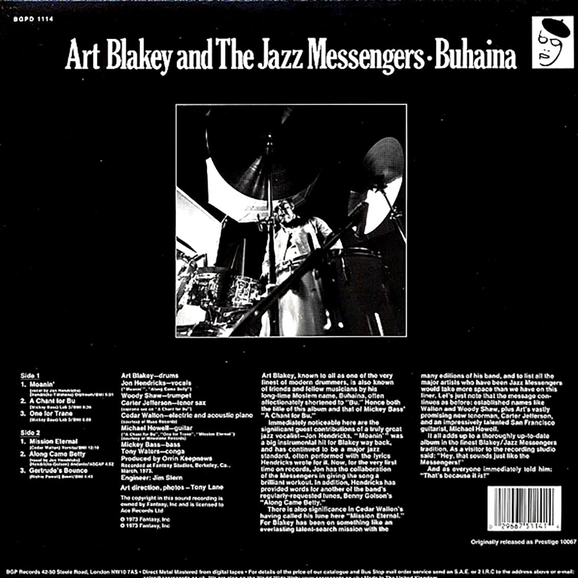 Art Blakey & The Jazz Messengers - Buhaina [New Vinyl Record LP]