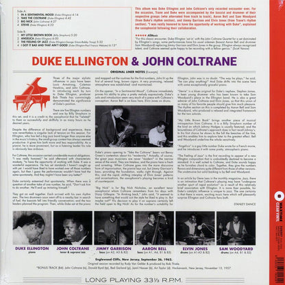 Duke Ellington, John Coltrane - Duke Ellington & John Coltrane (+bonus track) (ltd. ed.) (180g) (clear vinyl) [New Vinyl Record LP]
