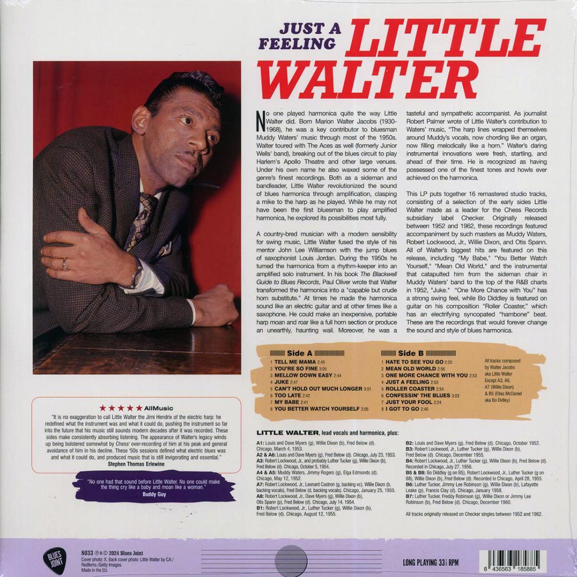 Little Walter - Just A Feeling (ltd. ed.) (180g) [New Vinyl Record LP]