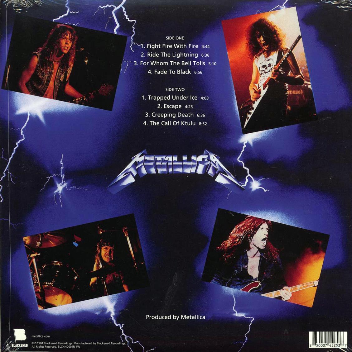 Metallica - Ride The Lightning (ltd. ed.) (180g) (blue vinyl) (remastered) [New Vinyl Record LP]