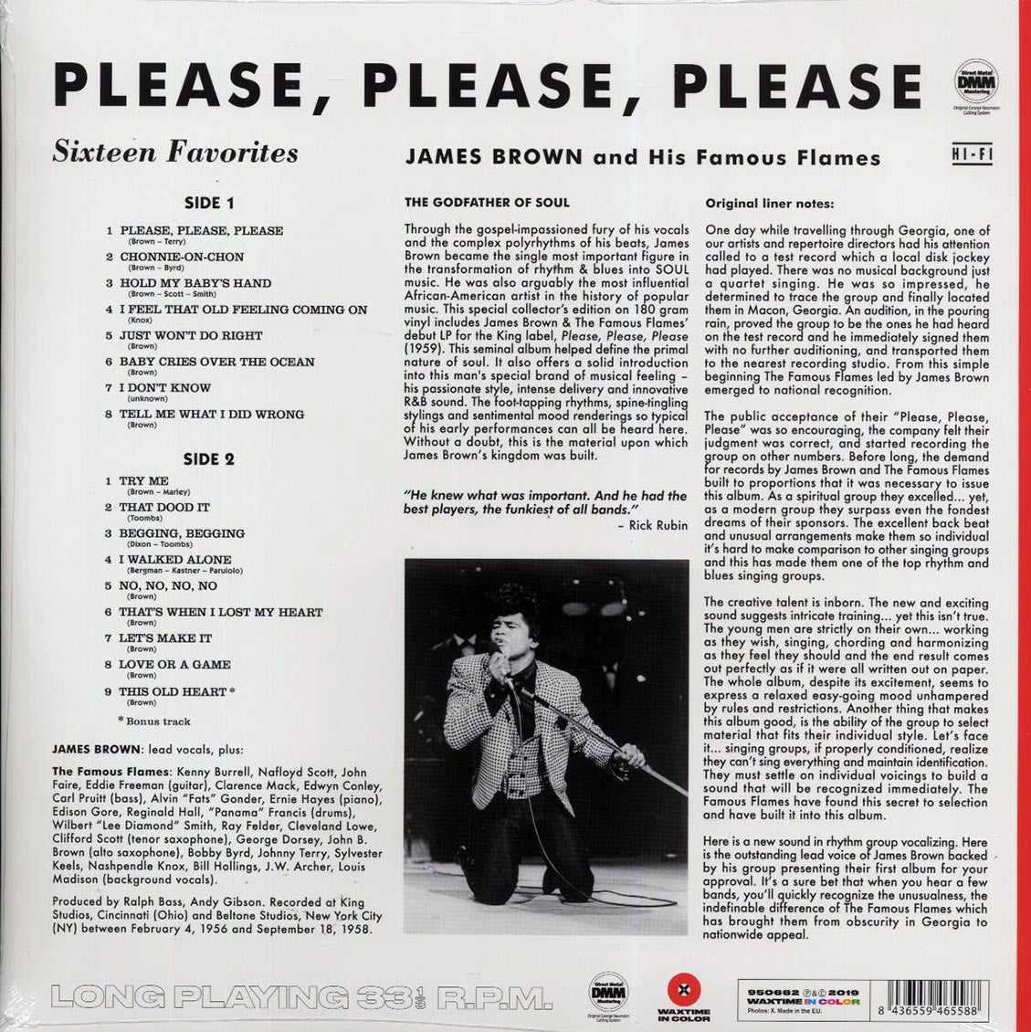 James Brown & The Famous Flames - Please, Please, Please (+bonus track) (ltd. ed.) (180g) (red vinyl) [New Vinyl Record LP]