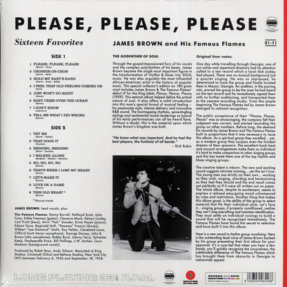 James Brown & The Famous Flames - Please, Please, Please (+bonus track) (ltd. ed.) (180g) (red vinyl) [New Vinyl Record LP]
