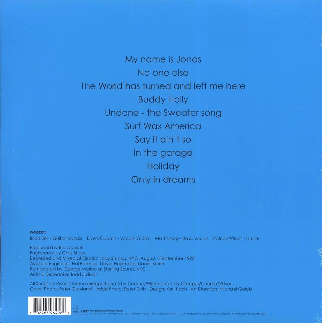 Weezer - Weezer [New Vinyl Record LP]