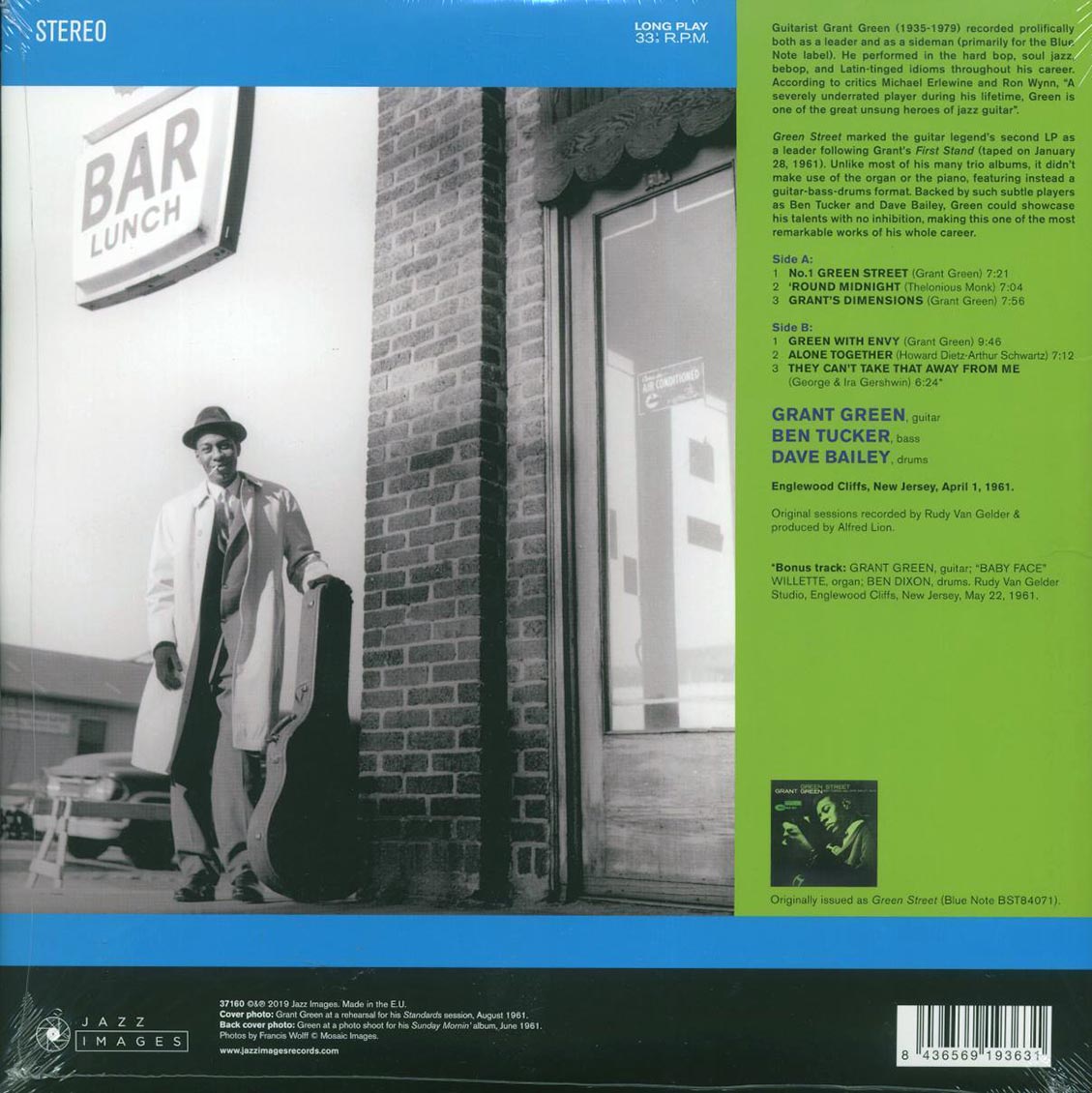 Grant Green - Green Street (+bonus track) (180g) [New Vinyl Record LP]