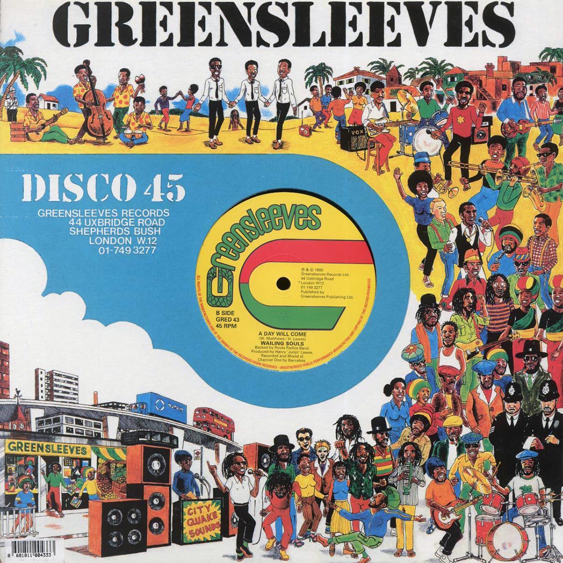Wailing Souls - Kingdom Rise Kingdom Fall (Extended Mix)  /  Wailing Souls - A Day Will Come (Extended Mix) [New Vinyl Record 12" Single]