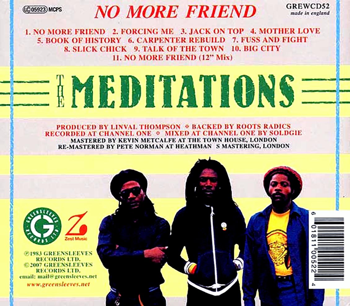 Meditations - No More Friend [New CD]