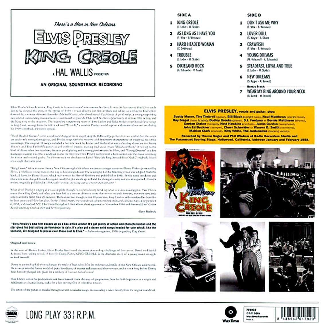 Elvis Presley - King Creole: An Original Soundtrack Recording (incl. mp3) (180g) [New Vinyl Record LP]