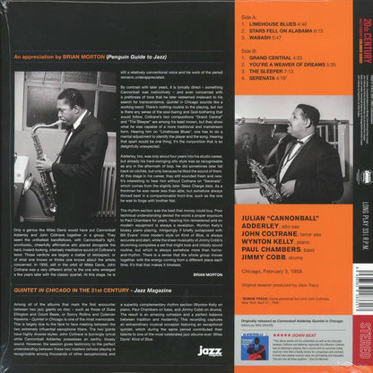 Cannonball Adderley, John Coltrane - Quintet In Chicago (+bonus track) (ltd. ed.) (180g) (blue vinyl) [New Vinyl Record LP]