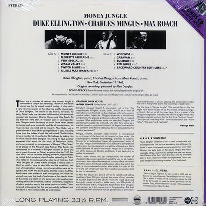Duke Ellington, Charlie Mingus, Max Roach - Money Jungle (+8 bonus tracks) (ltd. ed.) (180g) (incl. CD) [New Vinyl Record LP]