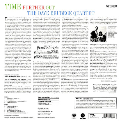 Dave Brubeck Quartet - Time Further Out (ltd. ed.) (180g) [New Vinyl Record LP]