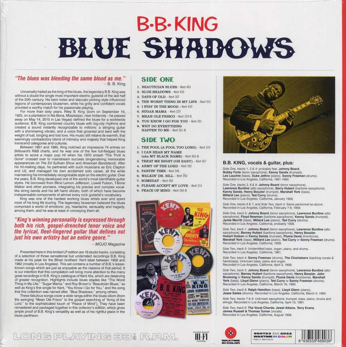 BB King - Blue Shadows: Underrated Kent Recordings 1958-1962 (ltd. ed.) (180g) (red vinyl) [New Vinyl Record LP]