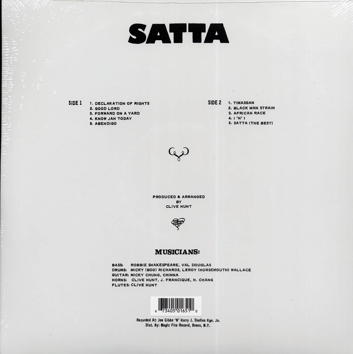 The Abyssinians - Satta (red vinyl) [New Vinyl Record LP]