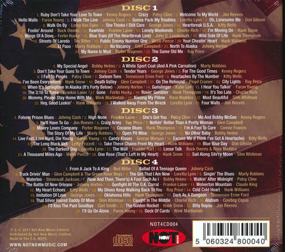 Johnny Cash, Glen Campbell, Hank Williams, George Jones, Etc. - 100 Country Greats (100 tracks) (4xCD) (deluxe 4-fold digipak) [New] [New CD]