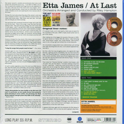 Etta James - At Last! (+4 bonus tracks) (180g) (blue vinyl) [New Vinyl Record LP]
