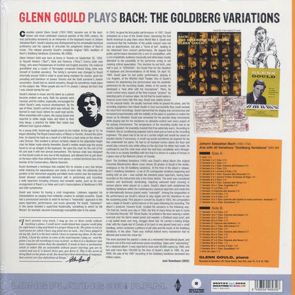 Bach, Glenn Gould - The Goldberg Variations (180g) (clear vinyl) [New Vinyl Record LP]