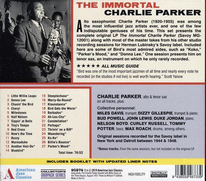 Charlie Parker - The Immortal Charlie Parker [New] [New CD]