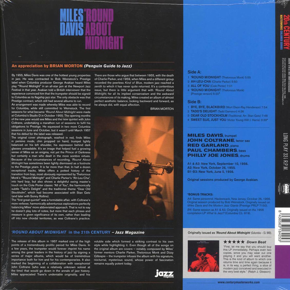 Miles Davis - Round About Midnight (+2 bonus tracks) (ltd. ed.) (180g) (purple vinyl) [New Vinyl Record LP]
