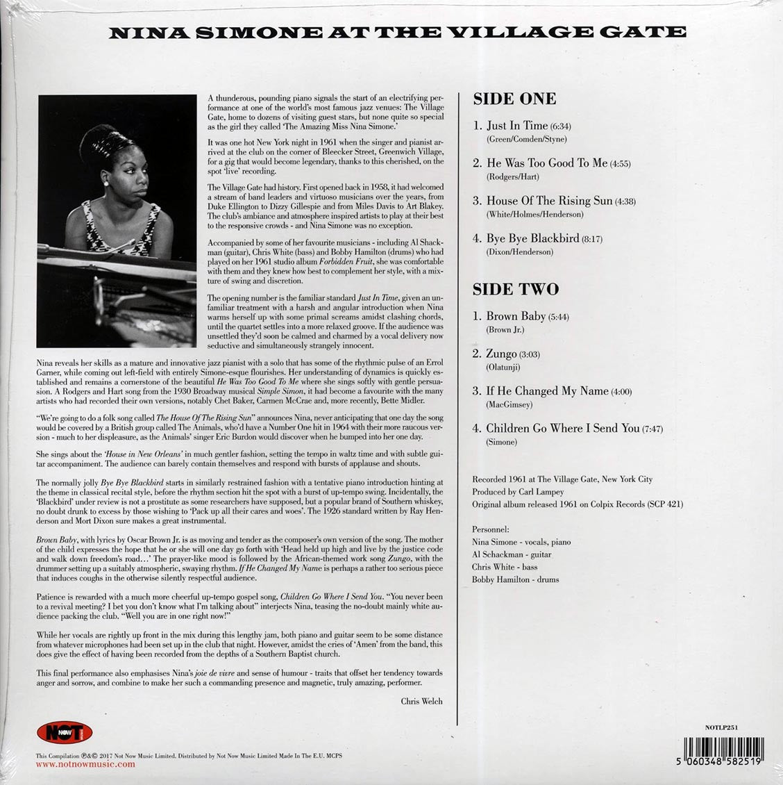 Nina Simone - At The Village Gate (180g) (purple vinyl) [New Vinyl Record LP]
