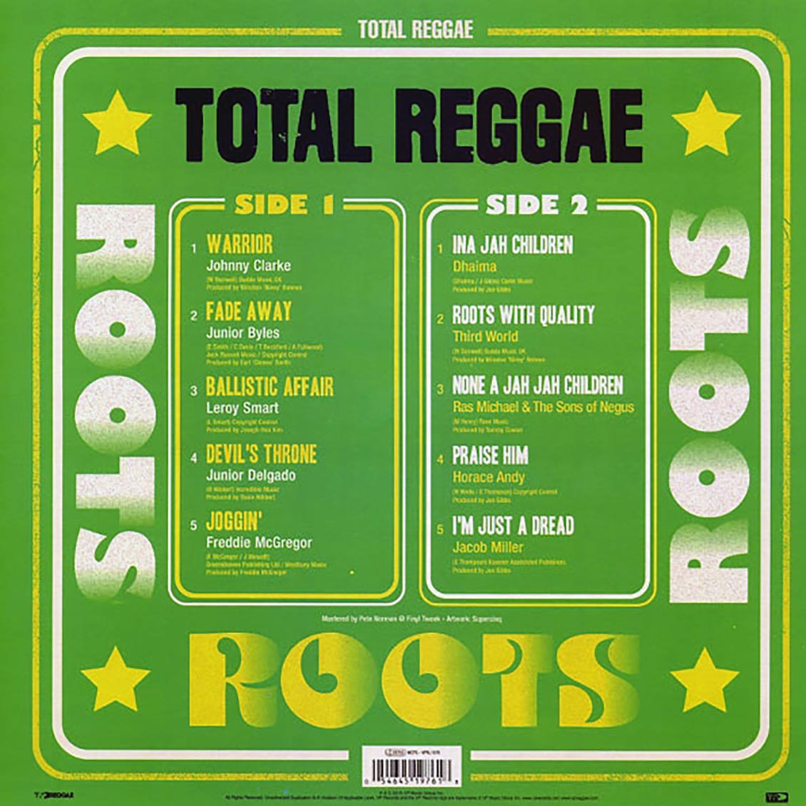 Ras Michael, Jacob Miller, Jr. Byles, Horace Andy, Etc. - Total Reggae: Roots [New Vinyl Record LP]