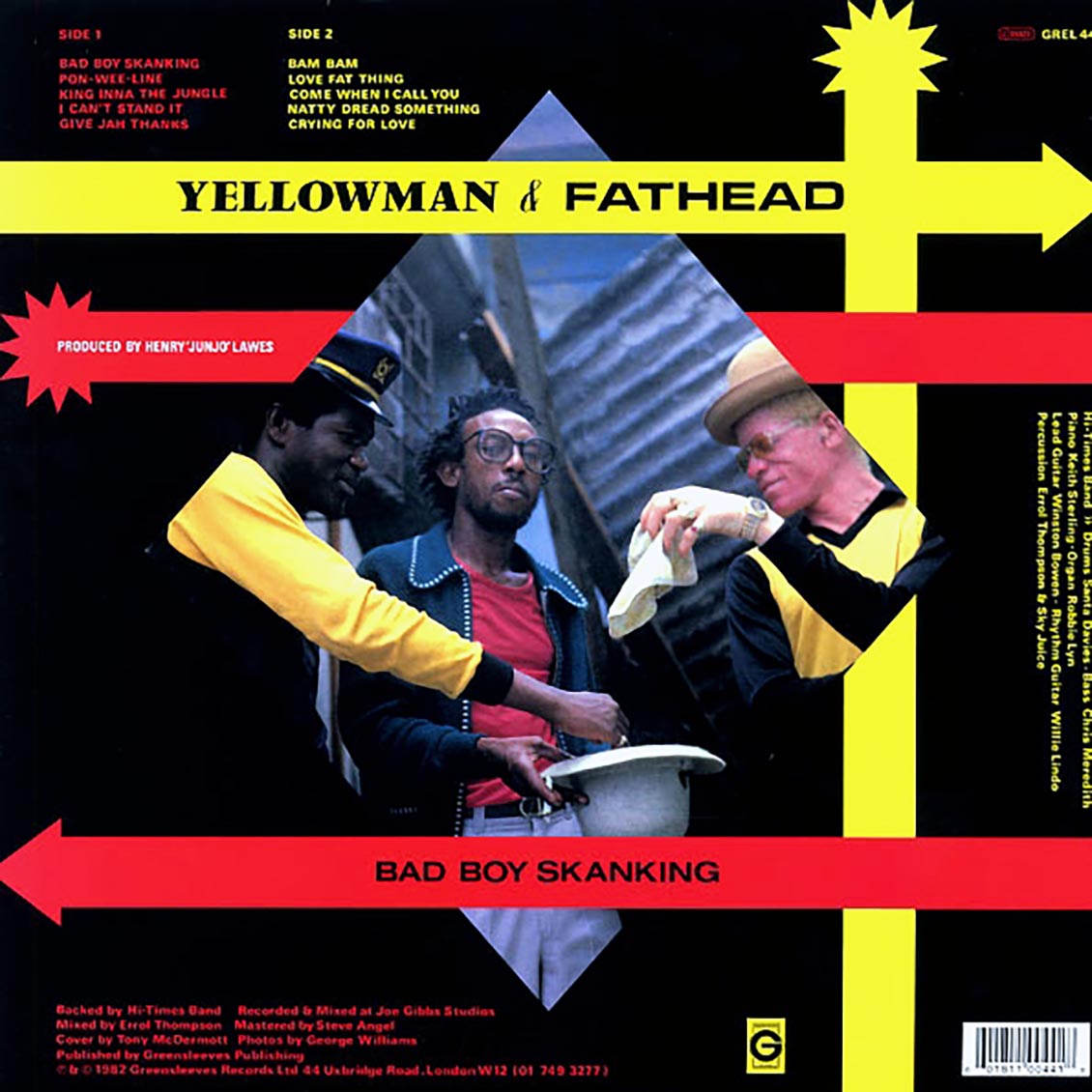 Yellowman - Bad Boy Skanking (With Fat Head) [New Vinyl Record LP]