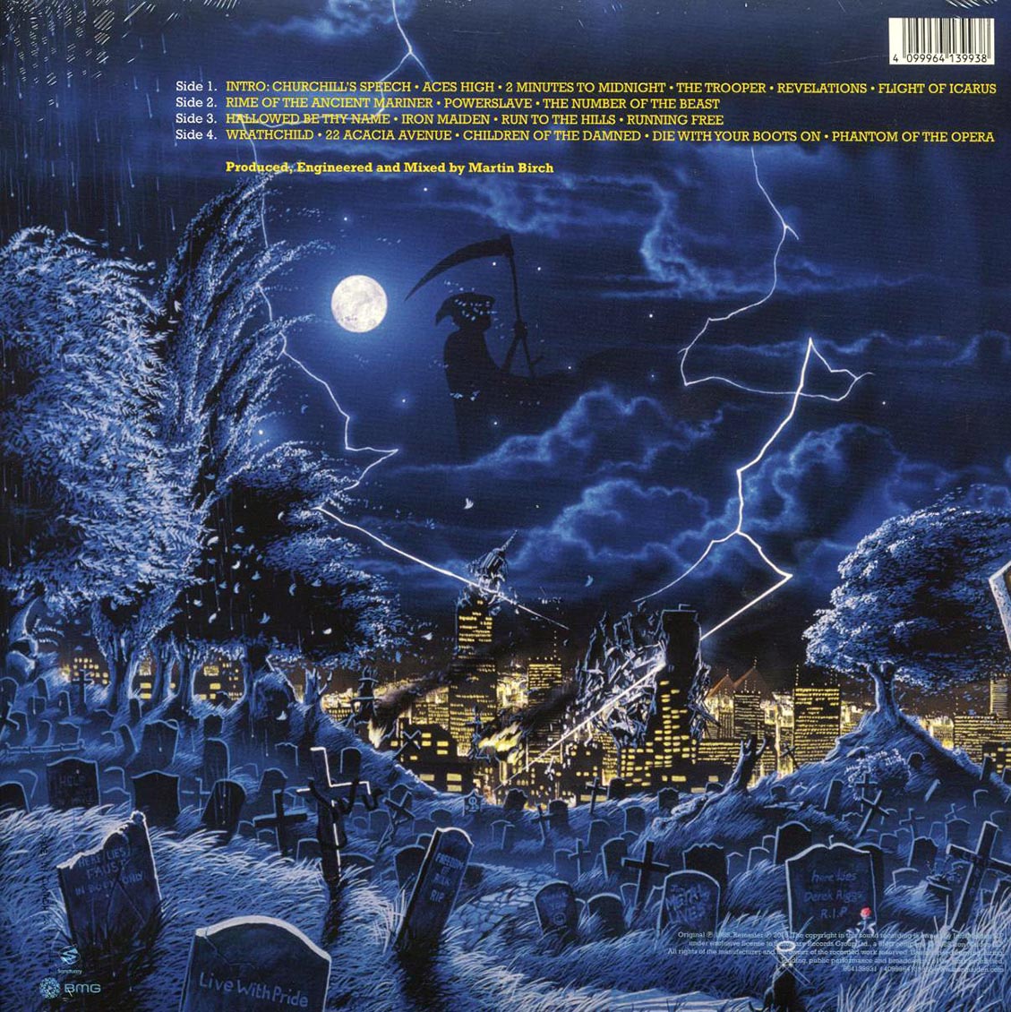 Iron Maiden - Live After Death (40th Anniv. Ed.) (2xLP) (yellow/blue vinyl) (remastered) [New Vinyl Record LP]