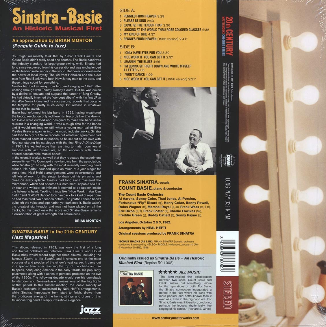 Frank Sinatra, Count Basie - Sinatra-Basie (+ 3 bonus tracks) (DMM) (ltd. ed.) (180g) (red vinyl) [New Vinyl Record LP]