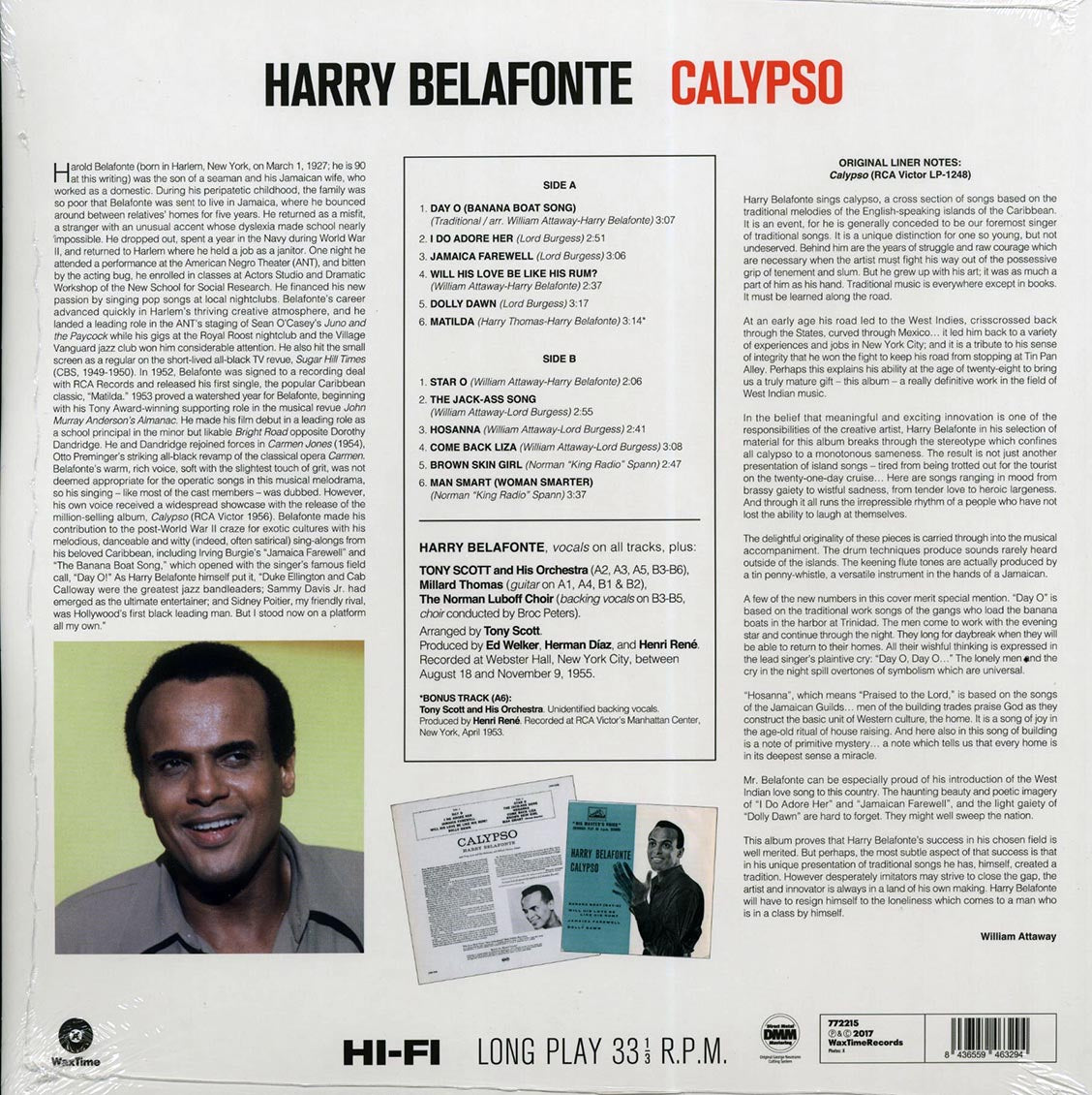 Harry Belafonte - Calypso (+ 2 bonus tracks) (DMM) (ltd. ed.) (180g) (High-Def VV) [New Vinyl Record LP]