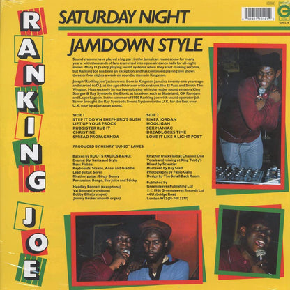 Ranking Joe - Saturday Night Jamdown Style [New Vinyl Record LP]