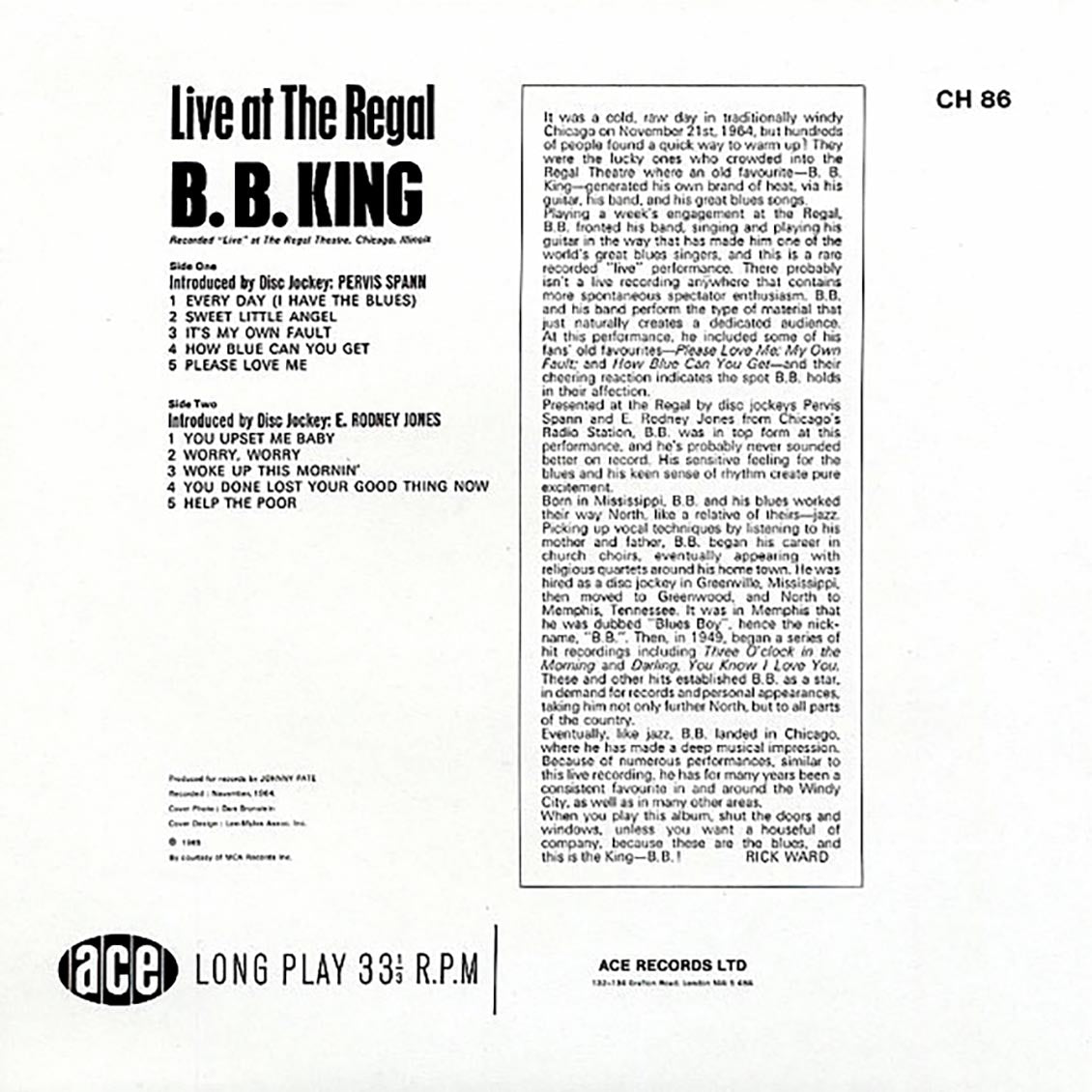 BB King - Live At The Regal [New Vinyl Record LP]