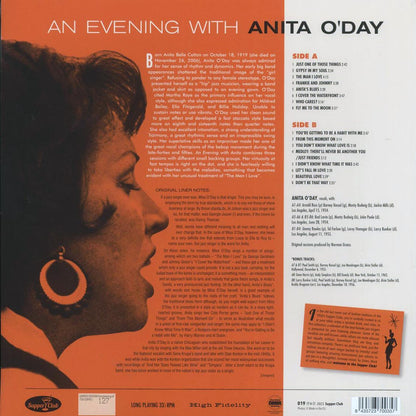 Anita O'Day - An Evening With Anita O'Day (+4 bonus tracks) (ltd. ed.) (180g) [New Vinyl Record LP]