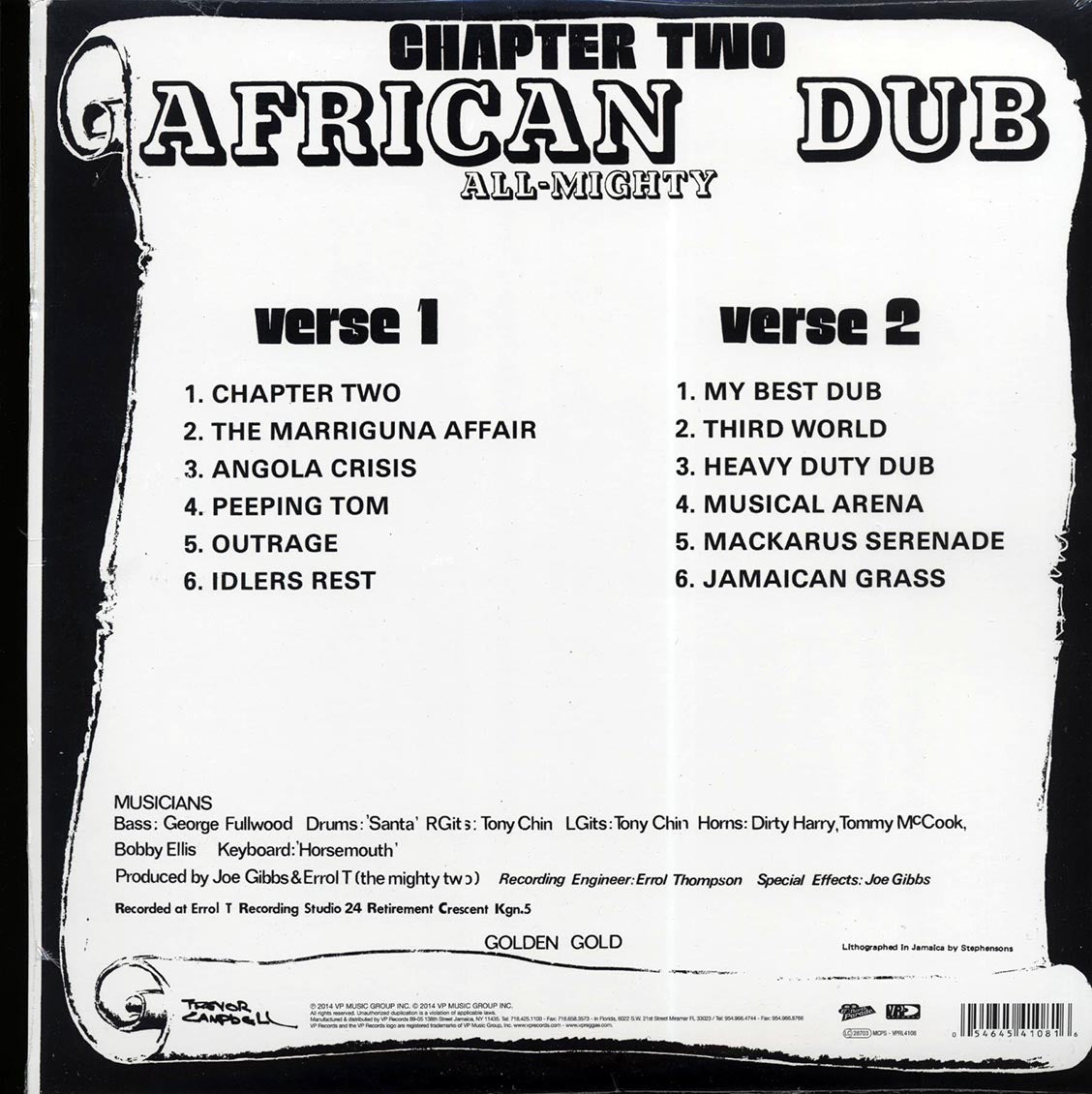 Joe Gibbs & The Professionals - African Dub All Mighty Chapter 2 [New Vinyl Record LP]