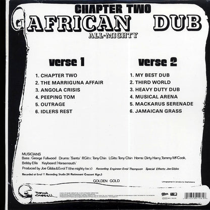 Joe Gibbs & The Professionals - African Dub All Mighty Chapter 2 [New Vinyl Record LP]