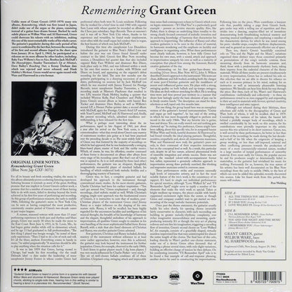 Grant Green - Remembering (180g) [New Vinyl Record LP]