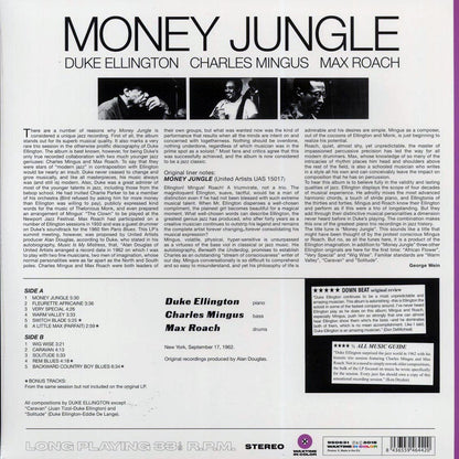 Duke Ellington, Charlie Mingus, Max Roach - Money Jungle (+4 bonus tracks) (ltd. ed.) (180g) (purple vinyl) [New Vinyl Record LP]