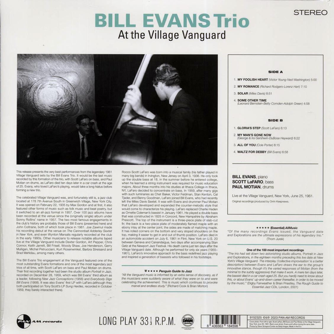 Bill Evans Trio - At The Village Vanguard (ltd. ed.) (180g) [New Vinyl Record LP]