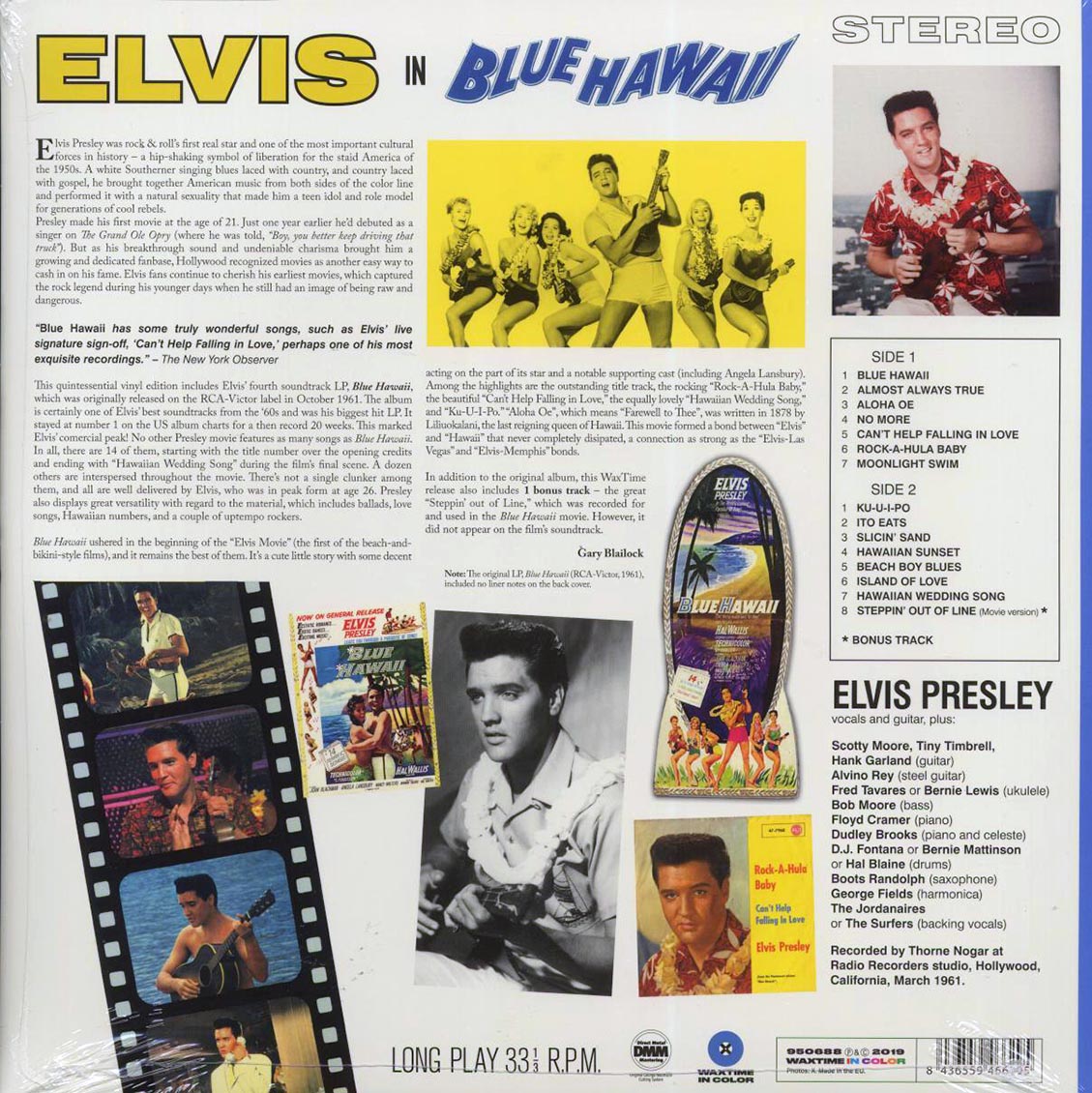Elvis Presley - Blue Hawaii (+bonus track) (180g) (blue vinyl) [New Vinyl Record LP]