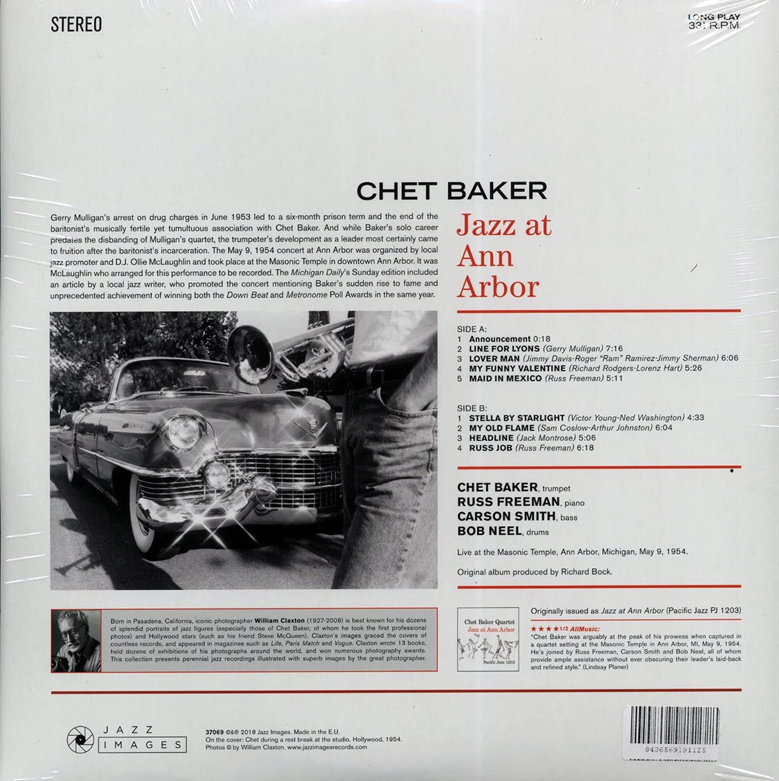 Chet Baker - Jazz At Ann Arbor (ltd. ed.) (180g) [New Vinyl Record LP]