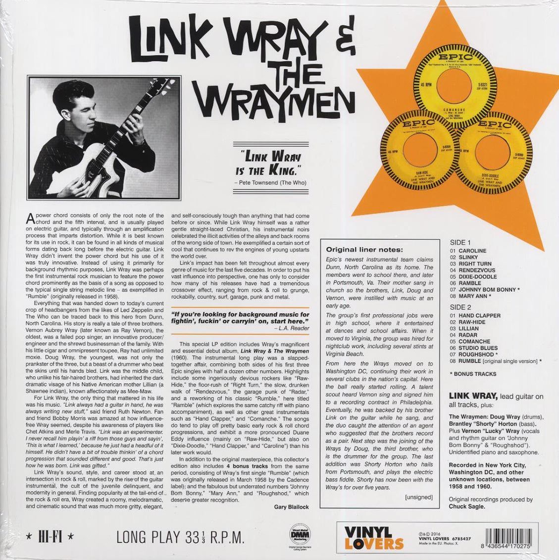 Link Wray & The Wraymen - Link Wray & The Wraymen (ltd. ed.) (180g) [New Vinyl Record LP]